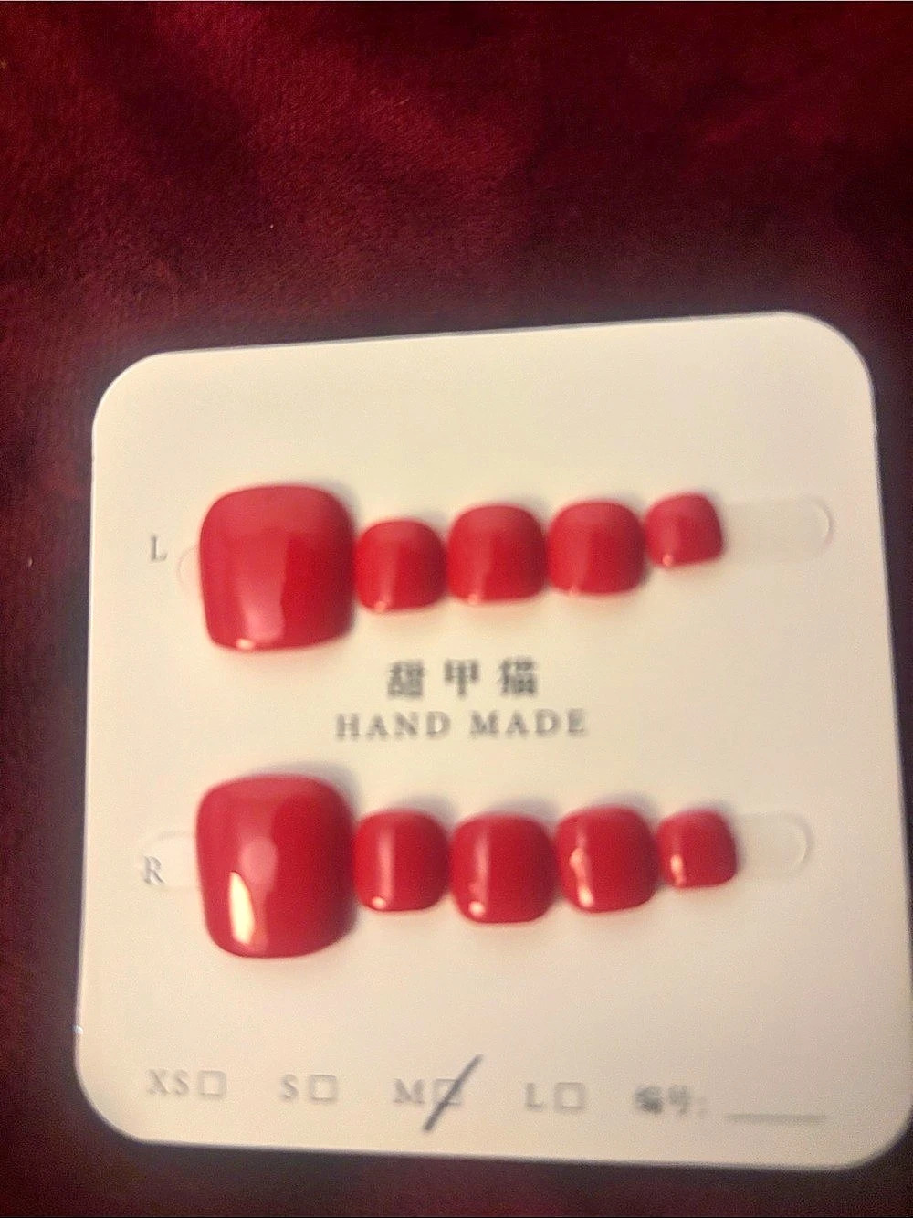 Red Press-On Nails